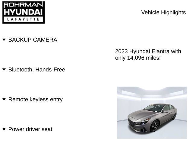 2023 Hyundai Elantra Limited