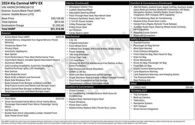 2024 Kia Carnival EX