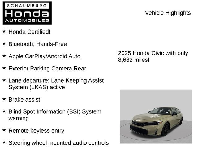 2025 Honda Civic Sport