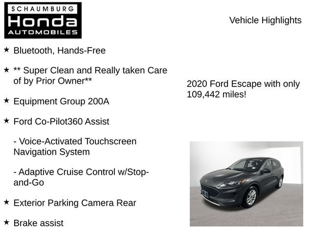 2020 Ford Escape SE