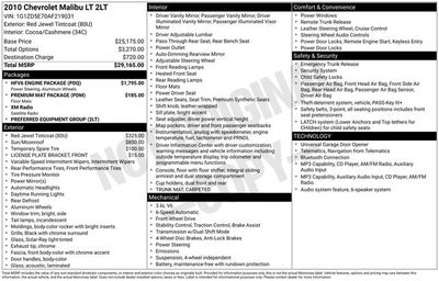 2010 Chevrolet Malibu LT 2LT