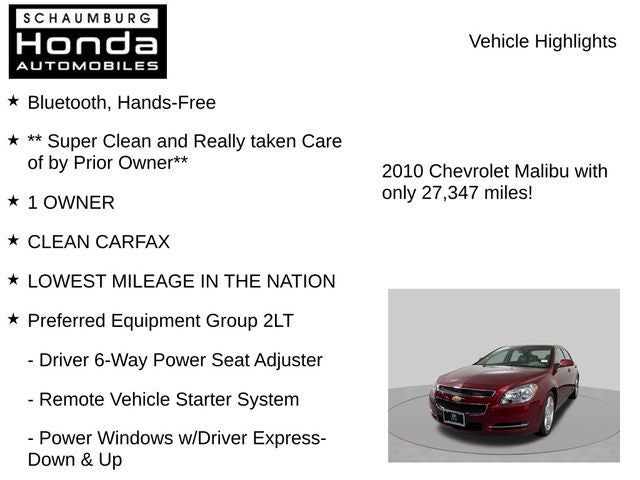 2010 Chevrolet Malibu LT 2LT