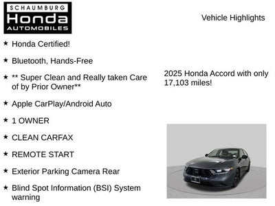 2025 Honda Accord SE