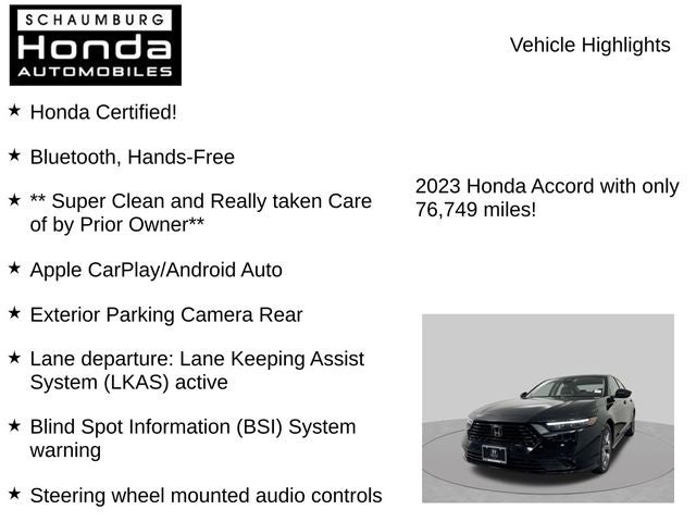 2023 Honda Accord Hybrid EX-L