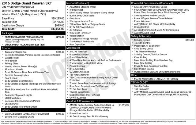 2016 Dodge Grand Caravan SXT