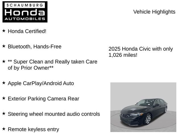 2025 Honda Civic LX