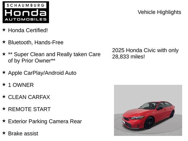2025 Honda Civic Hybrid Sport