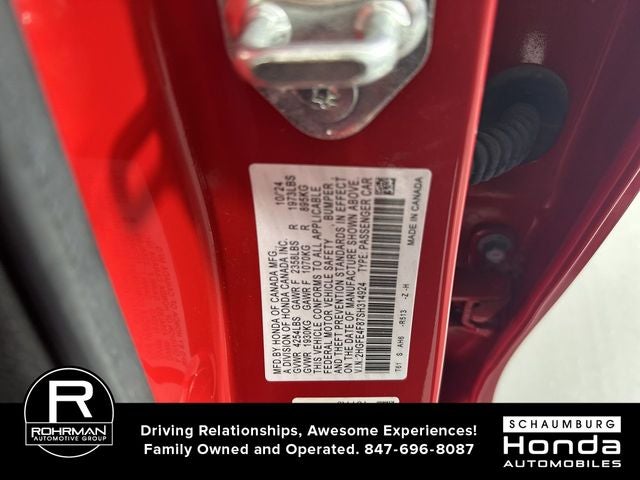 2025 Honda Civic Hybrid Sport