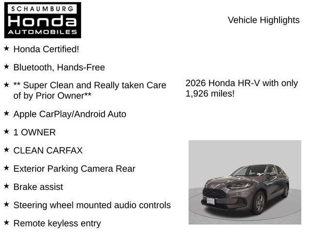 2026 Honda HR-V LX