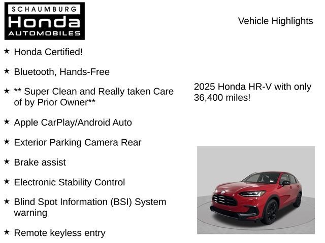 2025 Honda HR-V Sport