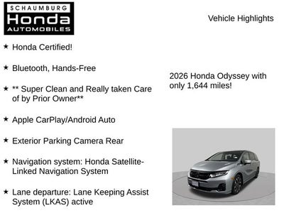 2026 Honda Odyssey Elite