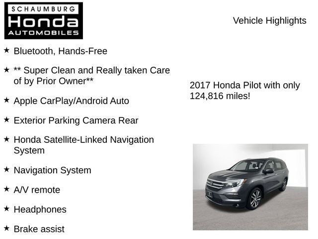 2017 Honda Pilot Elite