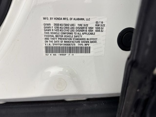 2019 Honda Pilot LX