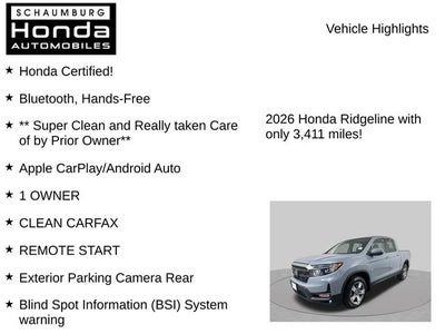 2026 Honda Ridgeline RTL