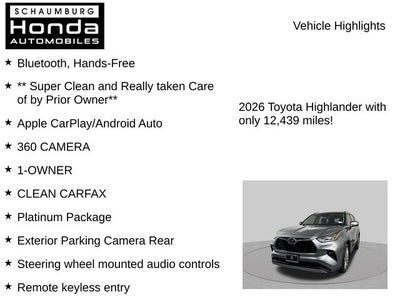 2026 Toyota Highlander Platinum