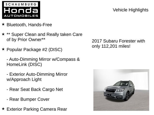 2017 Subaru Forester 2.5i Limited