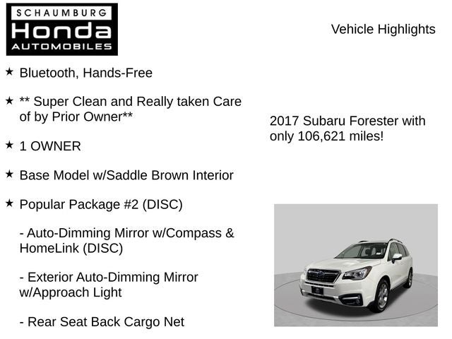 2017 Subaru Forester 2.5i Touring