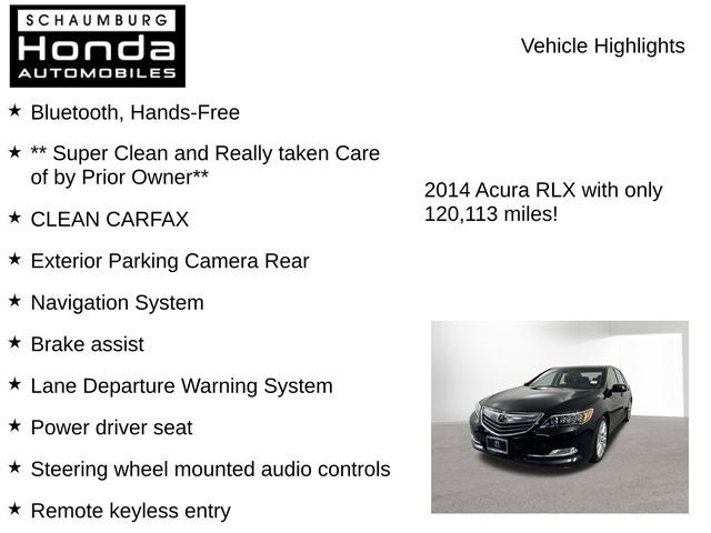 2014 Acura RLX Base Advance Package