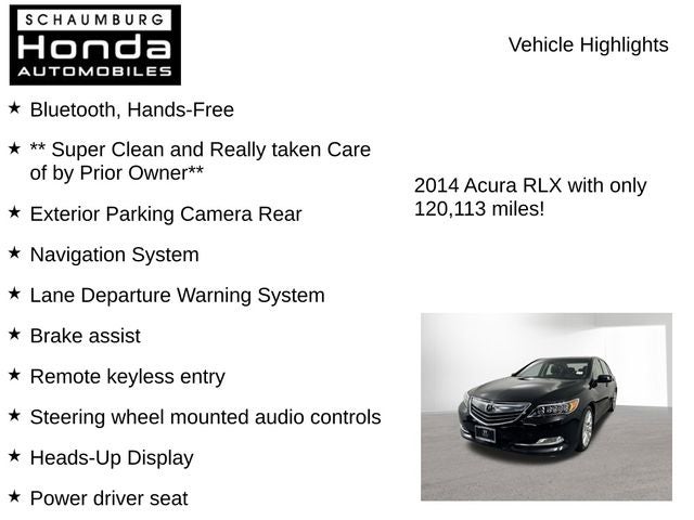 2014 Acura RLX Base Advance Package