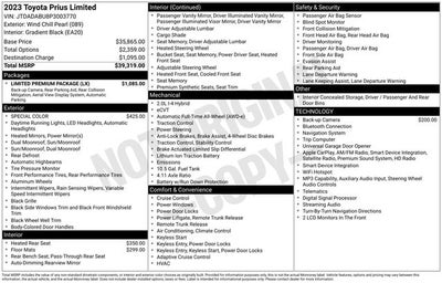 2023 Toyota Prius Limited