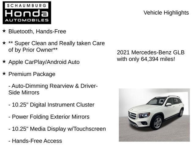 2021 Mercedes-Benz GLB GLB 250 4MATIC®