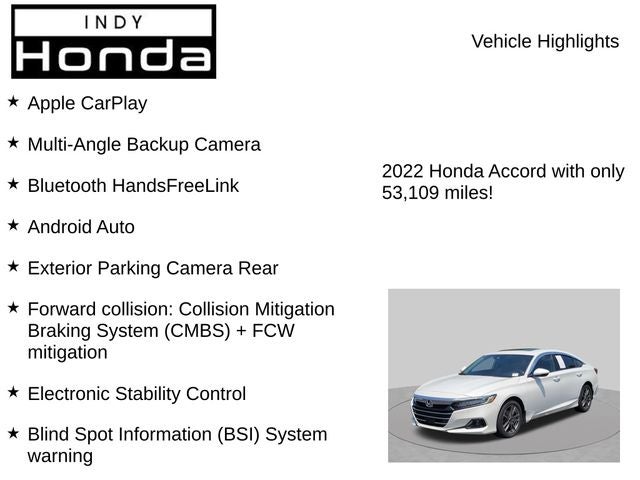 2022 Honda Accord EX-L