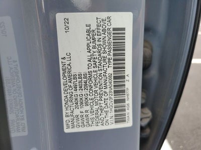 2022 Honda Accord Hybrid Sport