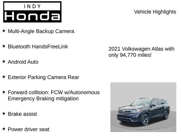 2021 Volkswagen Atlas 3.6L V6 SE w/Technology R-Line