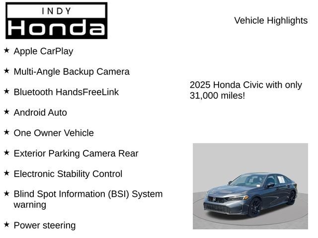 2025 Honda Civic Sport