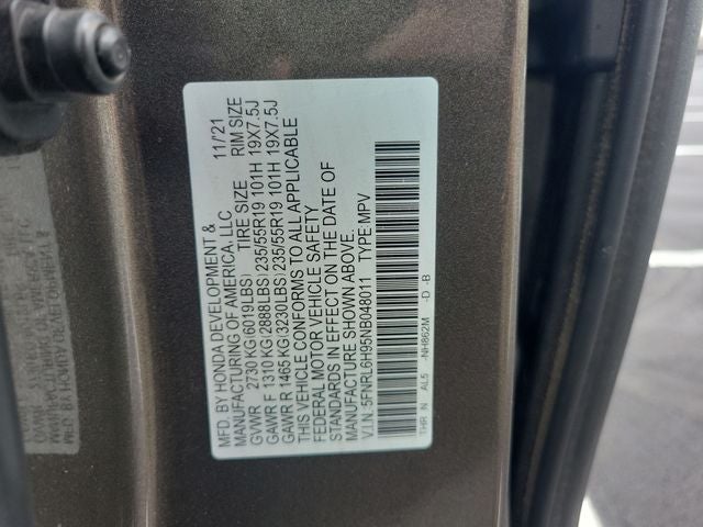 2022 Honda Odyssey Elite