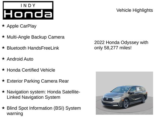 2022 Honda Odyssey Elite