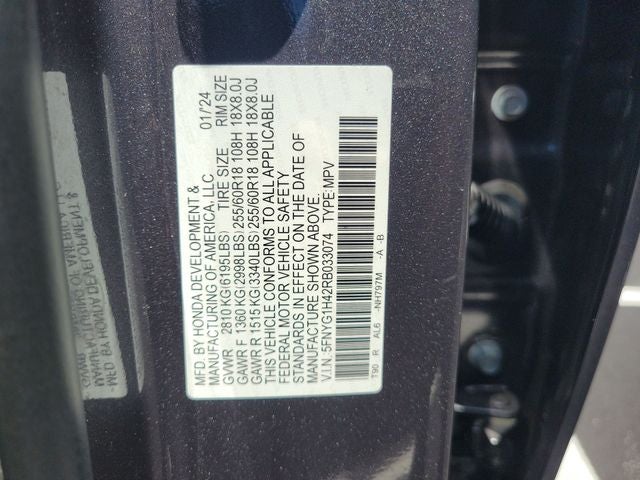 2024 Honda Pilot EX-L 8 Passenger