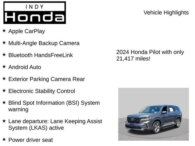 2024 Honda Pilot EX-L 8 Passenger
