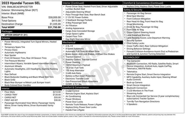 2023 Hyundai Tucson SEL