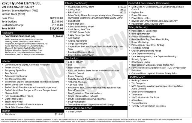 2023 Hyundai Elantra SEL