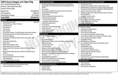 2024 Acura Integra A-Spec Package