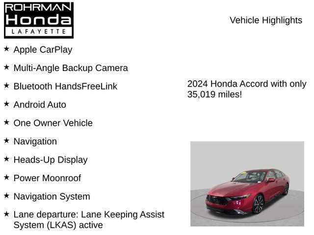 2024 Honda Accord Hybrid Touring