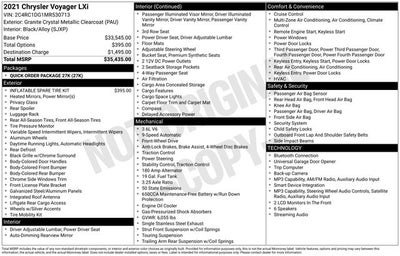 2021 Chrysler Voyager LXI
