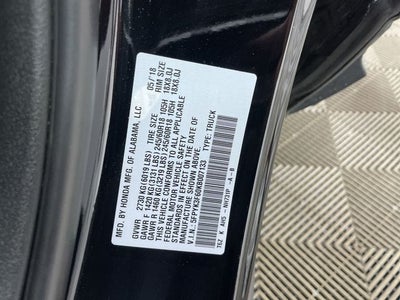 2019 Honda Ridgeline RTL-T