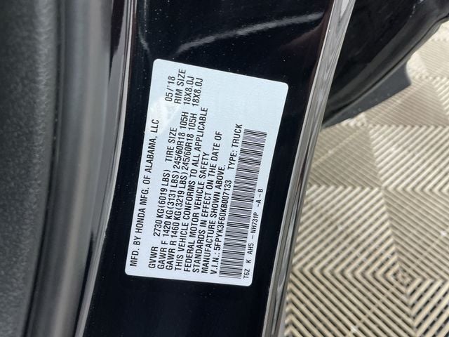 2019 Honda Ridgeline RTL-T