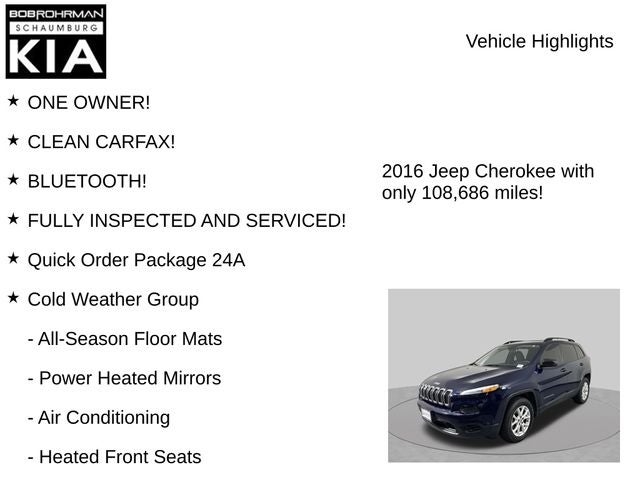 2016 Jeep Cherokee Sport