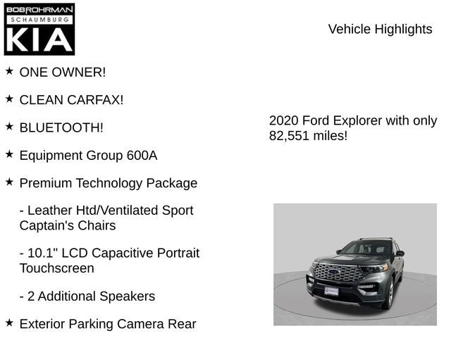2020 Ford Explorer Platinum