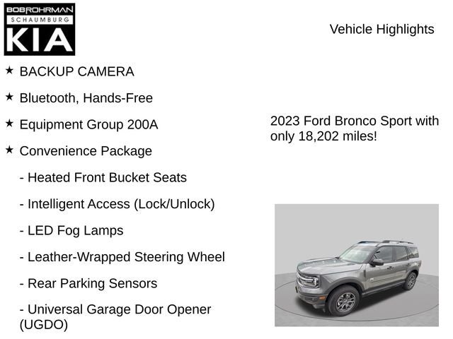2023 Ford Bronco Sport Big Bend
